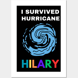 I Survived Hurricane Hilary Posters and Art